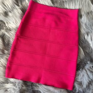 BCBGMaxAzria Hot Pink Pencil Skirt